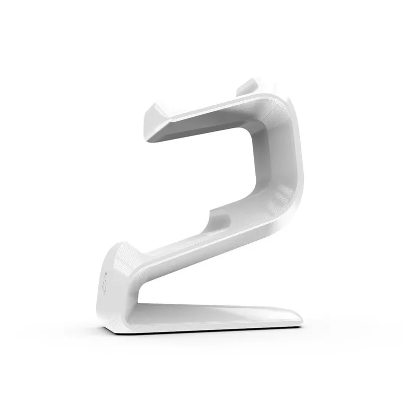 Suporte Apoio De Mesa Sculpy Printing Lifestyle VN, Para 2 Controles Playstation 5, com pé de silicone, Preto e Branco