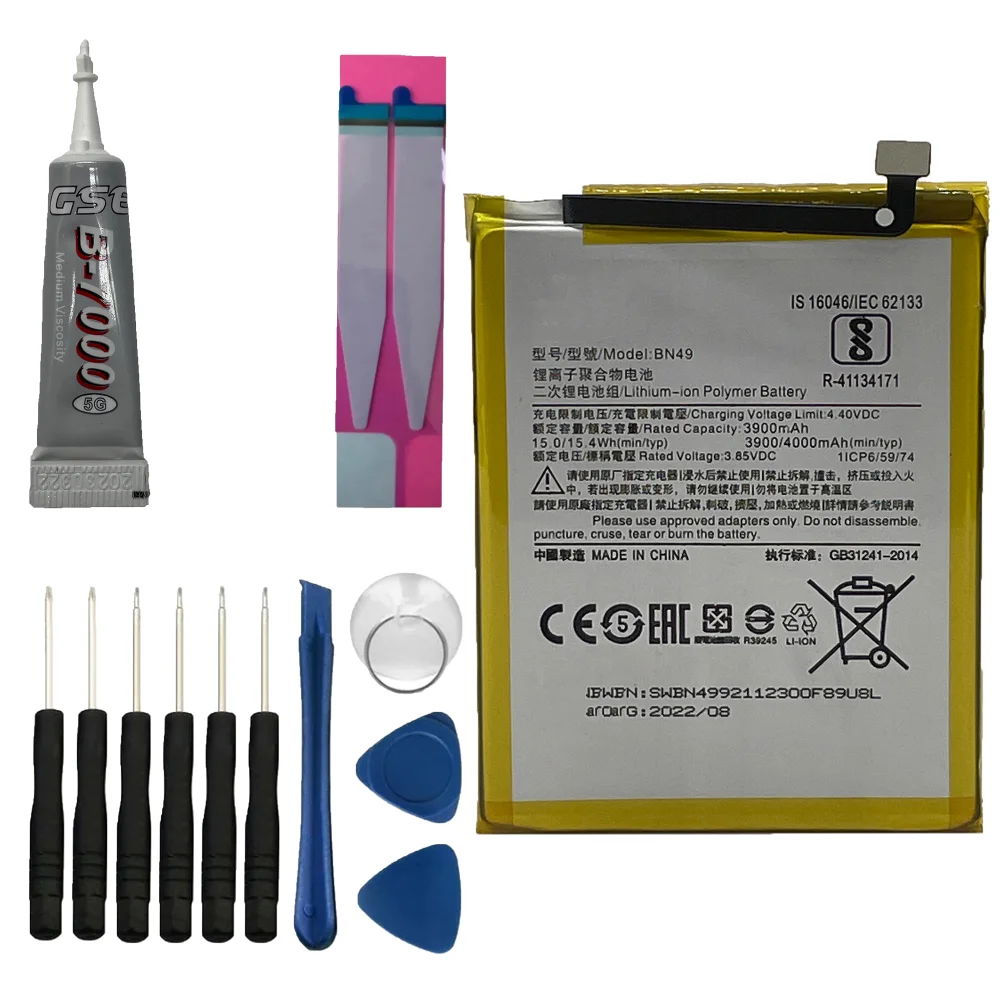 Kit Reparo + Bateria Bn49 Compativel Com Redmi 7a