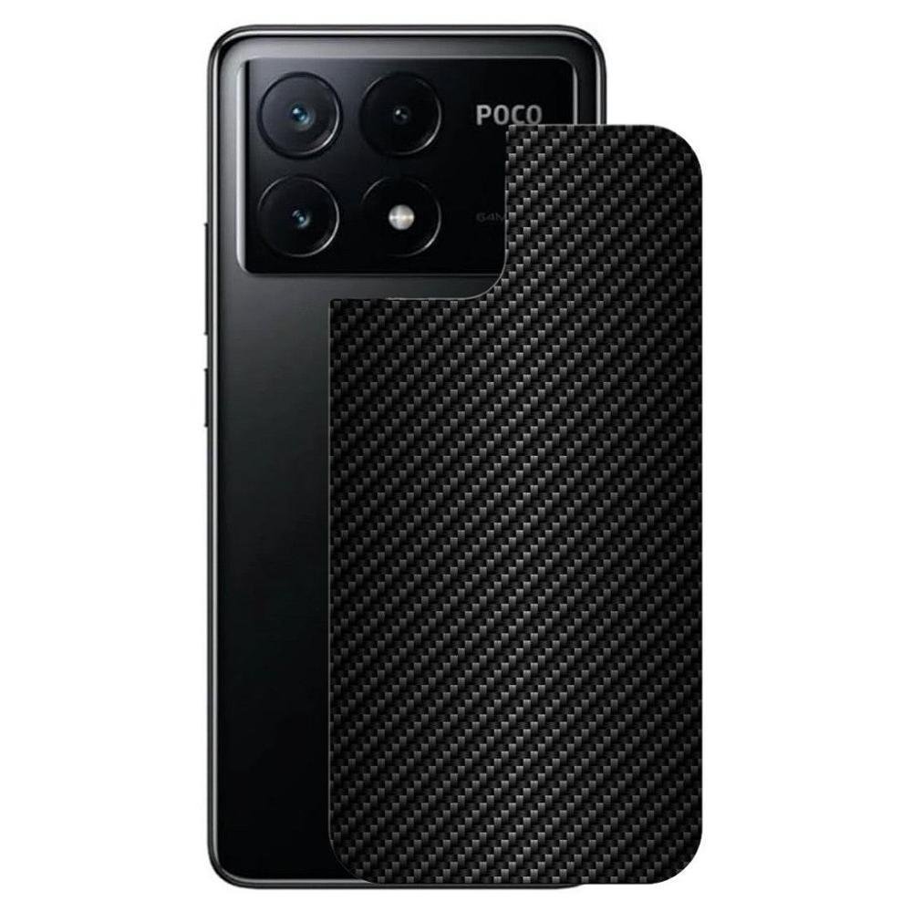 Película Para Poco X6 Pro 5g - Traseira De Fibra De Carbono Preta - Gshield