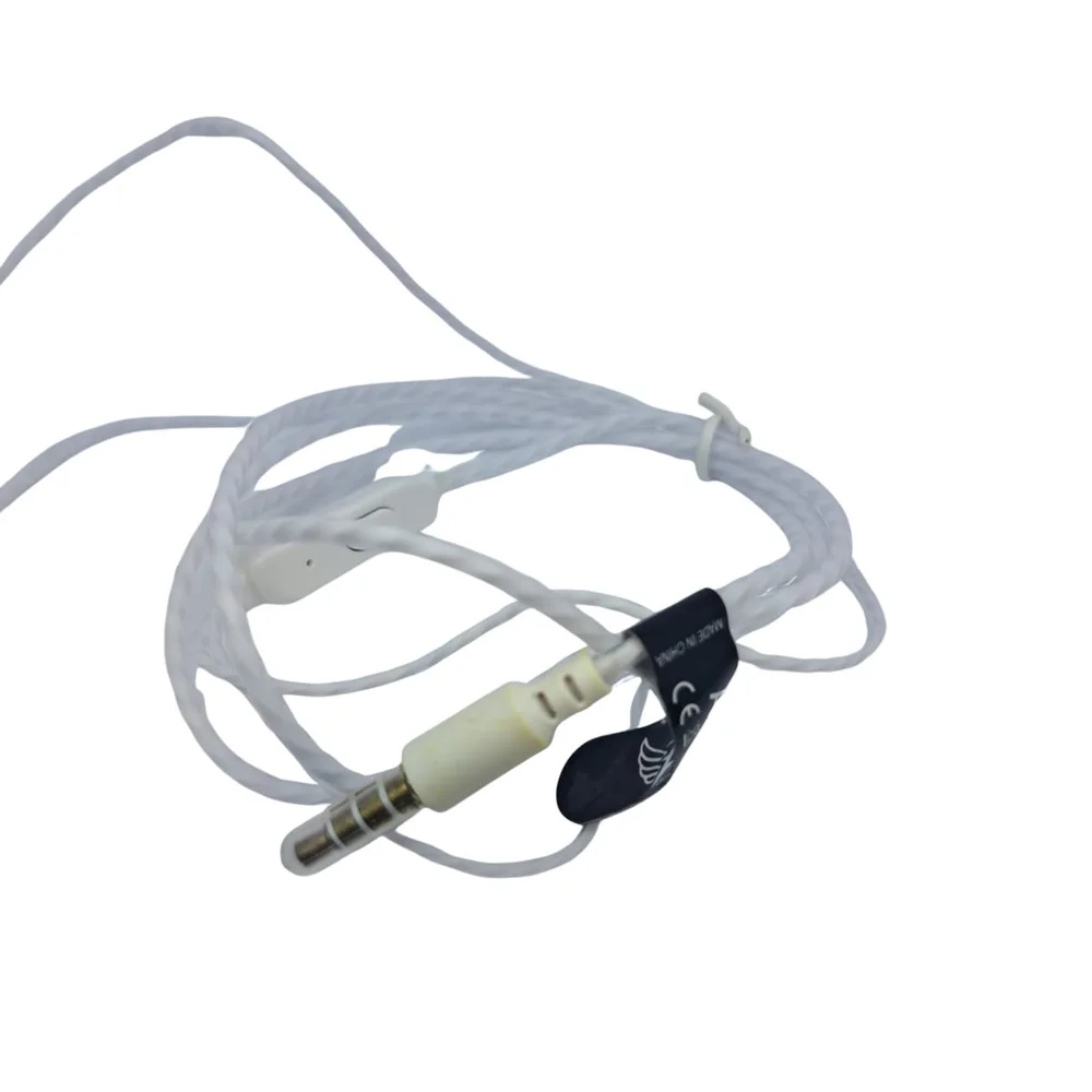 Fone De Ouvido Com Fio Altomex Com Microfone Conector P3 Branco At-0209