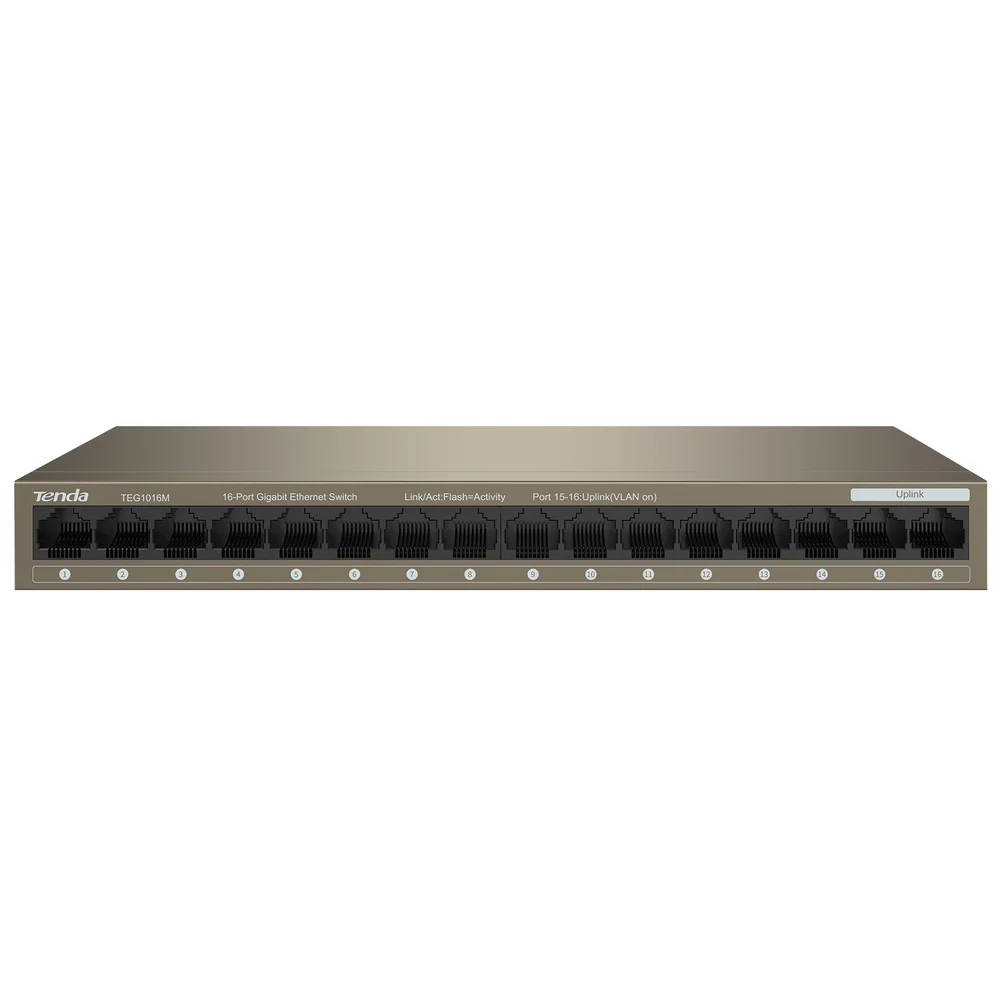 Switch Gigabit Ethernet,16 Portas - Teg1016m