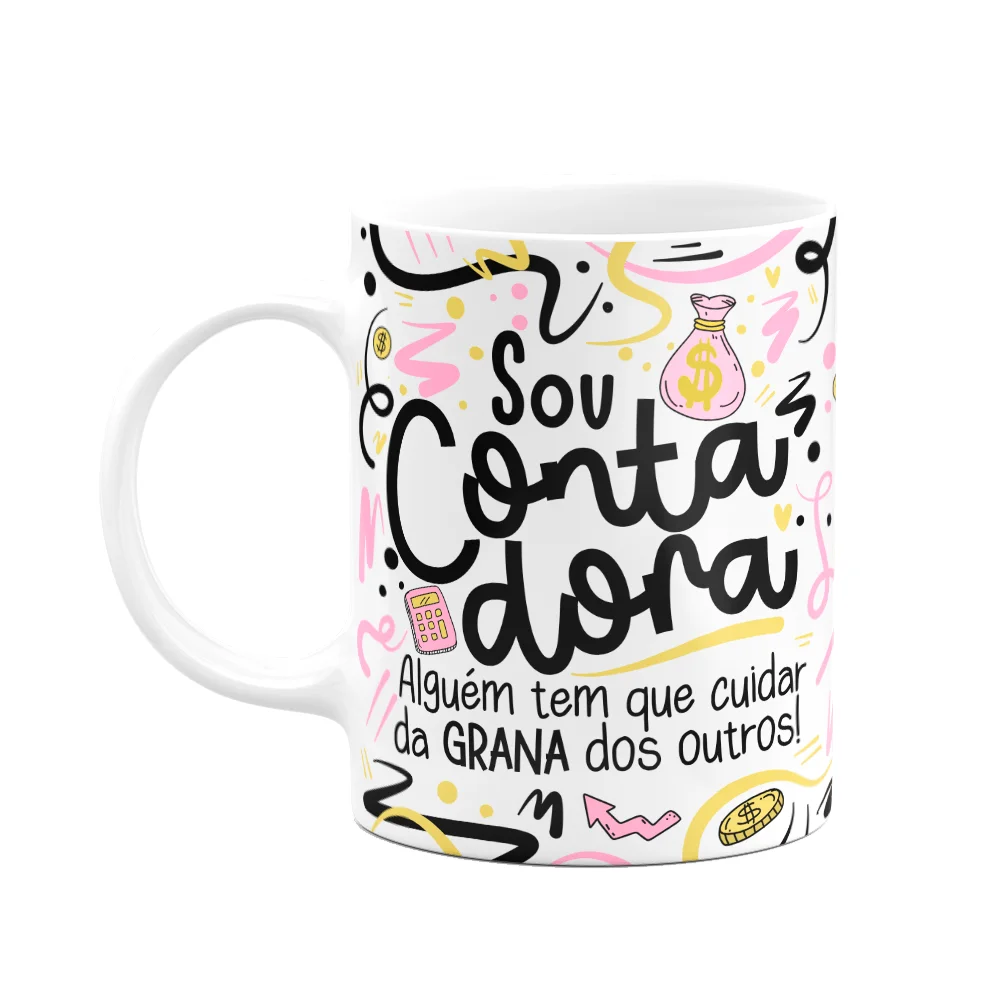 Caneca Profissões Contadora
