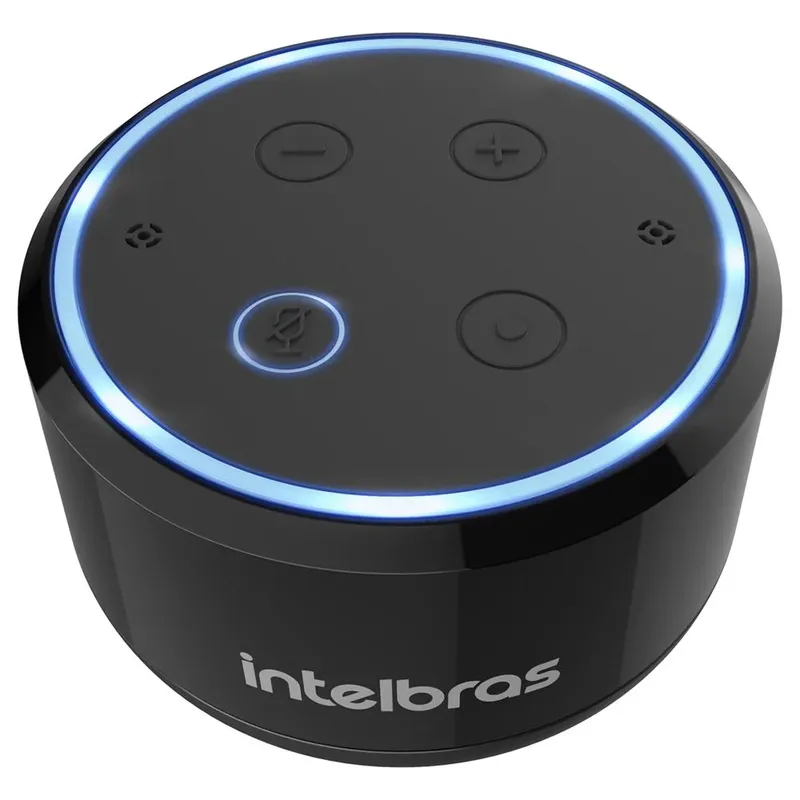 Alto Falante Inteligente Intelbras Izy Speak Mini Bivolt Preto