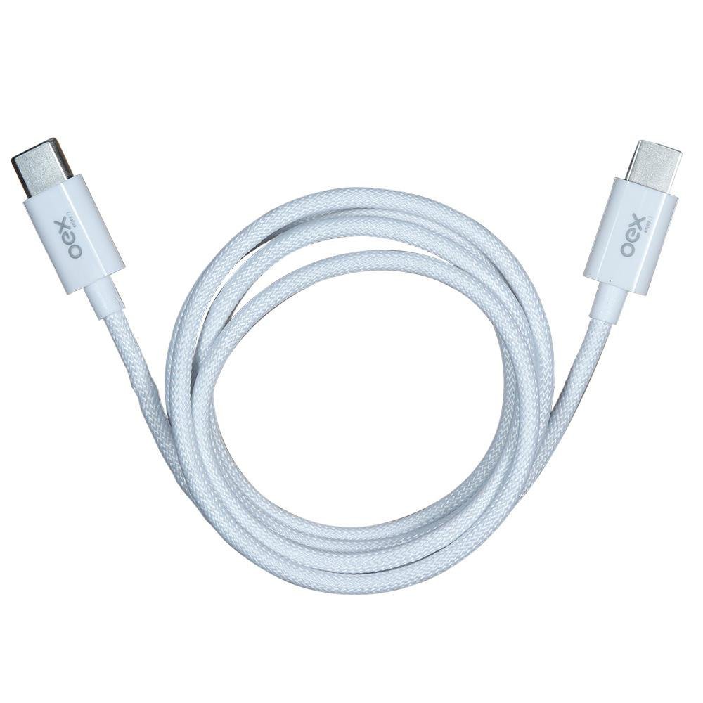 Cabo De Dados USB Tipo-c, Para USB, Tipo-c 2m, Candy 60w, Branco