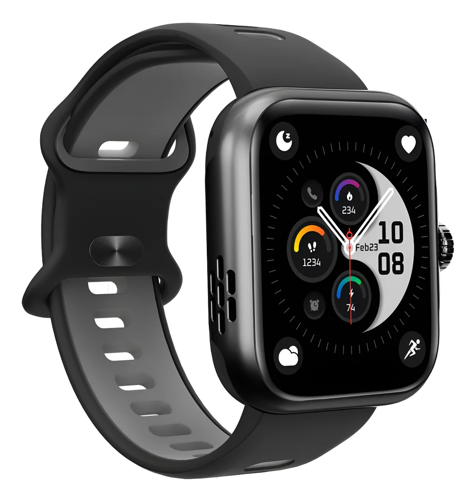 Smartwatch Action Gps Alexa A Prova D'3atm Compatível Strava - Cor Prata