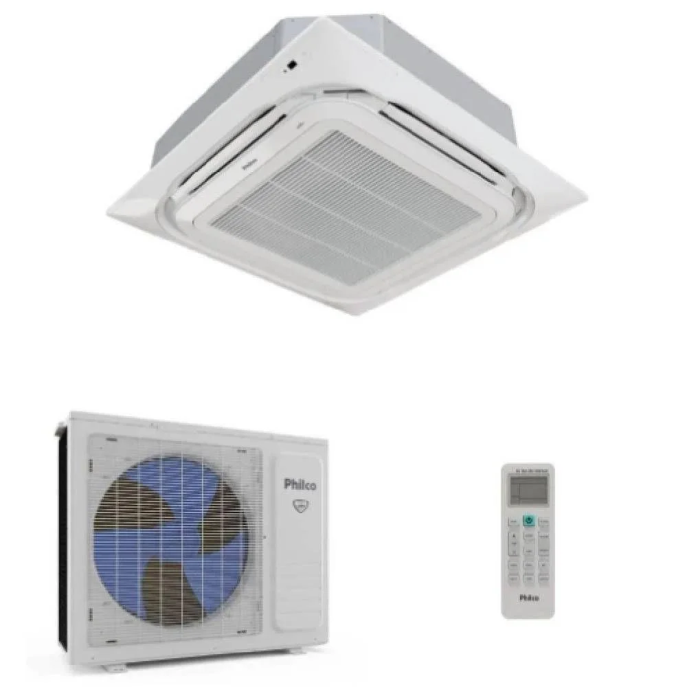 Ar Condicionado 36000 Btus Split Cassete Inverter Philco Frio Eco M16 220v Monofásico