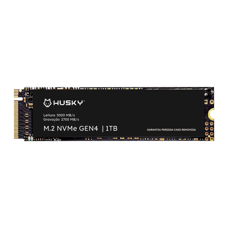 SSD Gen4 Husky ThunderBoost, 1TB, M.2 NVMe, Leitura 5000 MB/s, Escrita 2700 MB/s - HSSD1000GEN4