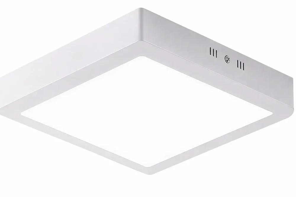 Painel Plafon Luminária LED Sobrepor Quadrado Teto/laje 12w 6500k Bivolt Luz Branca/fria