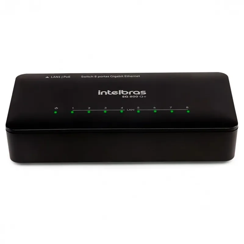 Switch 8 Portas Sg 800 Q+ Intelbras Gigabit 10/100/1000mbps 4760079