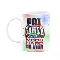 Caneca Pais - Pai Gamer, Jogando No Modo Hard Da Vida