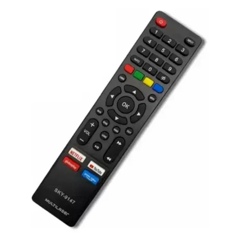 Controle Remoto Smart Compatível C/ Tv Multilaser Modelo Fbg-9147