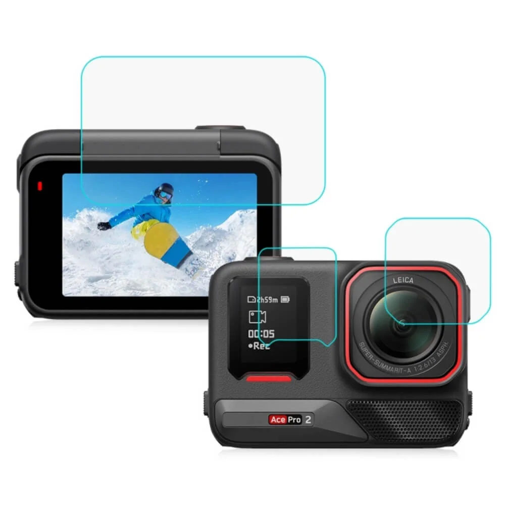 Película De Proteção Para Insta360 Ace Pro Em Vidro Temperado - Telesin