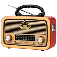 Caixa De Som Retrô Vintage Am Fm Sw Rádio Portátil Bluetooth Usb Cartão Tf Som Premium Clássico