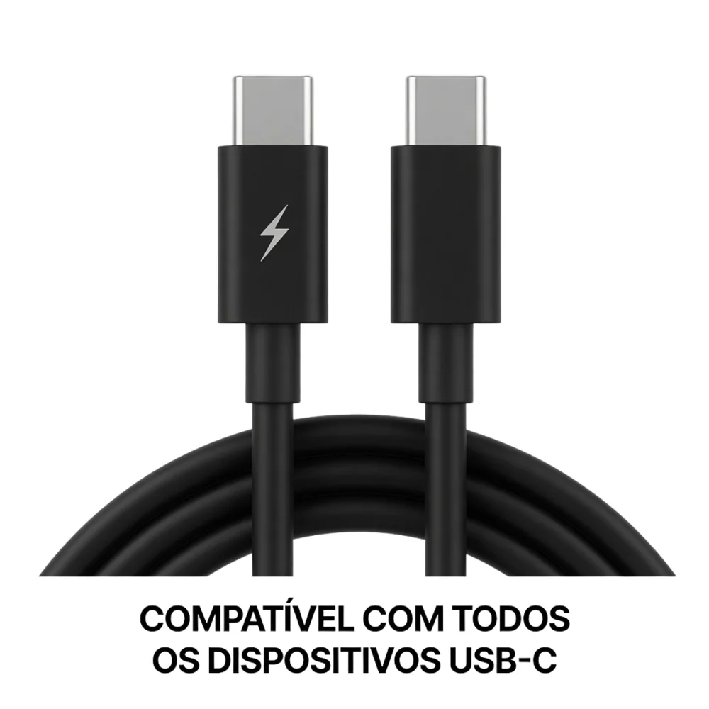 Cabo Para Carregador Tipo C Preto Para Samsung A23