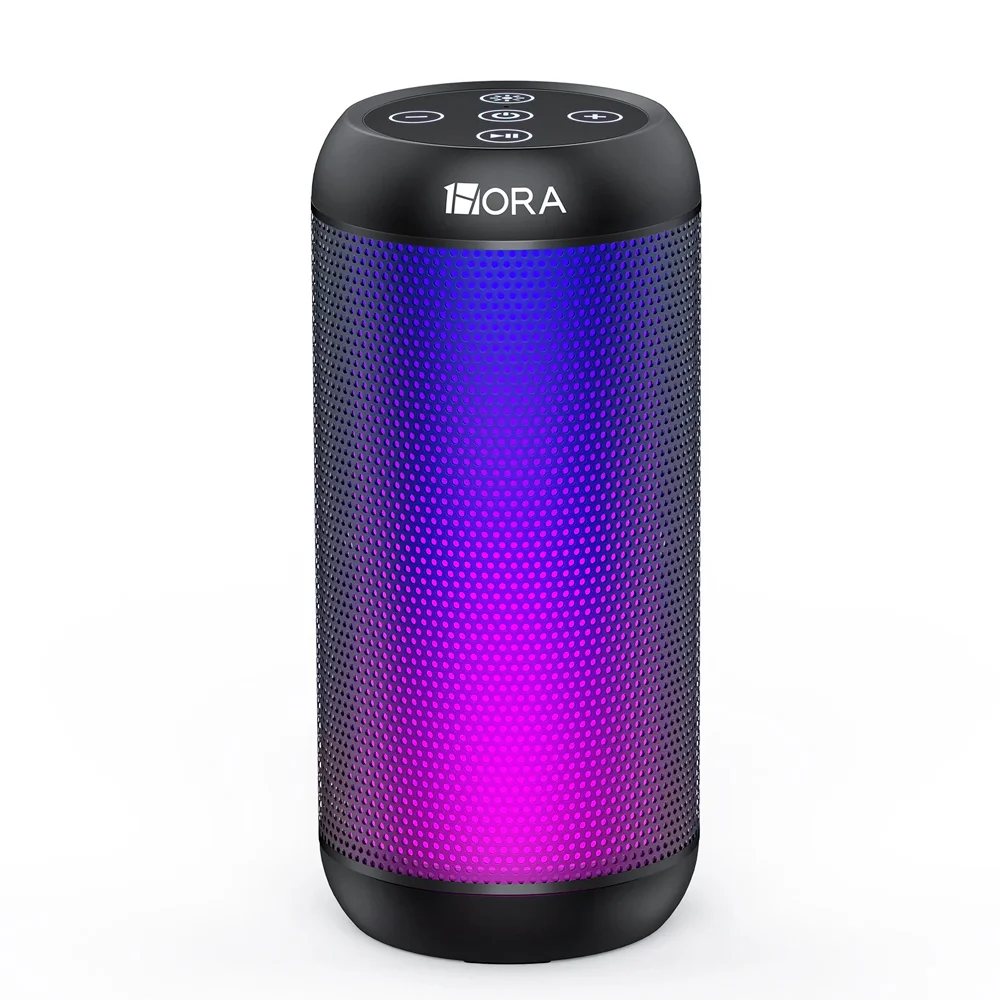 Caixa De Som 1hora Alto-falante Bluetooth Portátil Preto