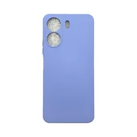 Capa Xiaomi Redmi 13c Silicone Aveludada Protege Câmera Colorida Capinha Anti Impacto Cor:lilás
