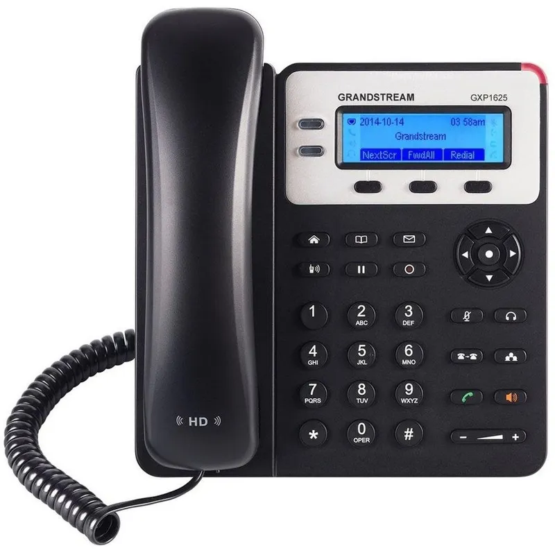 Telefone IP Grandstream Voip com Visor LCD para 2 Linhas e 2 Contas SIP GXP1625