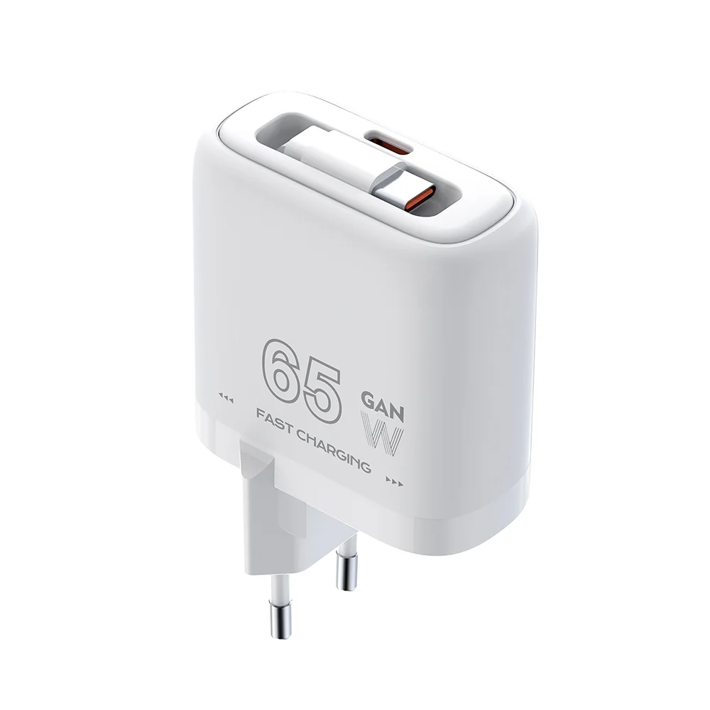 Carregador Rápido Life 65w 2 Usb-c Pd Celular E Tablet
