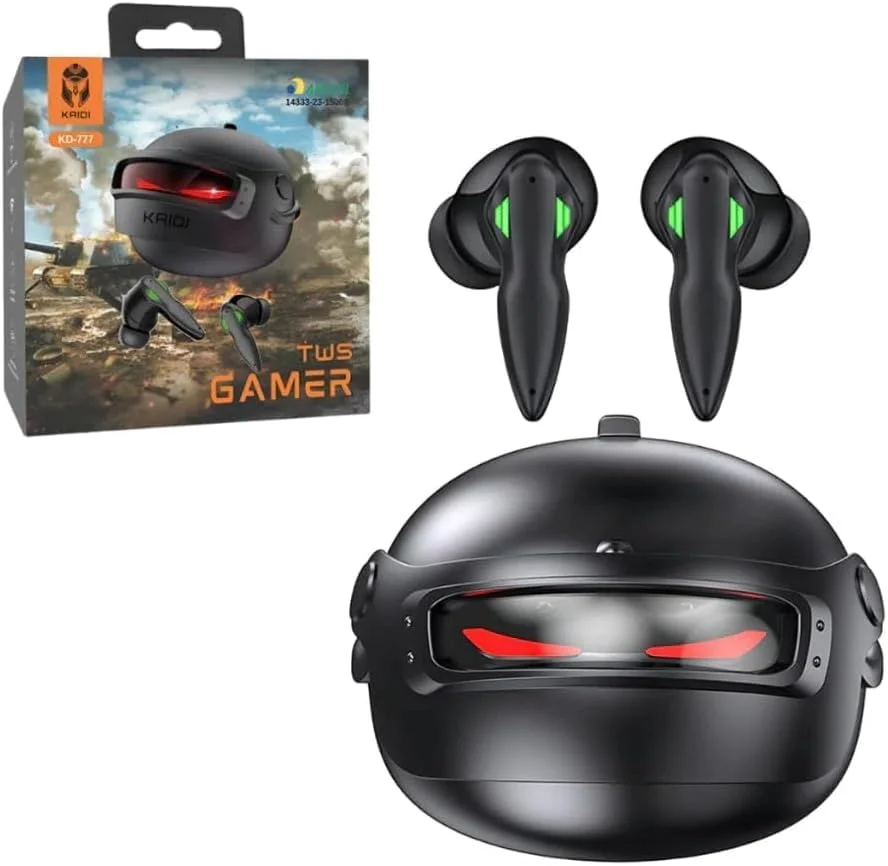 Fone De Ouvido Bluetooth Kaidi Kd-777 Sem Fio Gamer LED