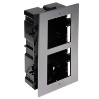 Gabinete Embutir Hikvision Ds-kd-acf2/plastic 2 Modulos P/ Ds-kd8003-ime1