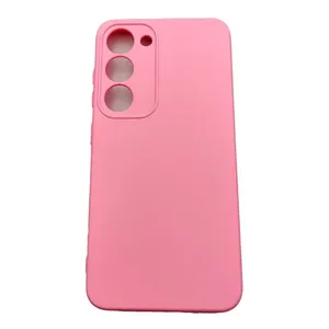 Capa Compatível Com Samsung Galaxy S23, Tela 6.1 Polegadas,Aveludada Interior,rosa