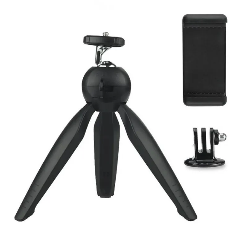 Mini Tripé Funpro, Para Celular, Gopro, Câmeras Compactas, Rotação 360Graus, 1/4pol.