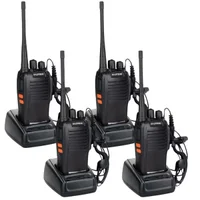 Kit 4 Radio Ht 777s Comunicador Profissional Uhf 16 Canais Original 4 Walkie Talkie Com Fone