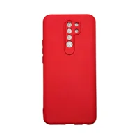 Capa Xiaomi Redmi 9 Silicone Aveludada Protege Câmera Colorida Capinha Anti Impacto Redmi 9:vermelho