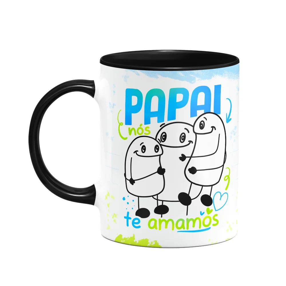 Caneca Flork Dia Dos Pais - Papai Nós Te Amamos