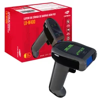 Leitor De Código De Barras C3tech Lb-w400bk, Sem Fio + Bluetooth, 1d/2d, Qr Code, Danfe, Boleto Bancário - Preto