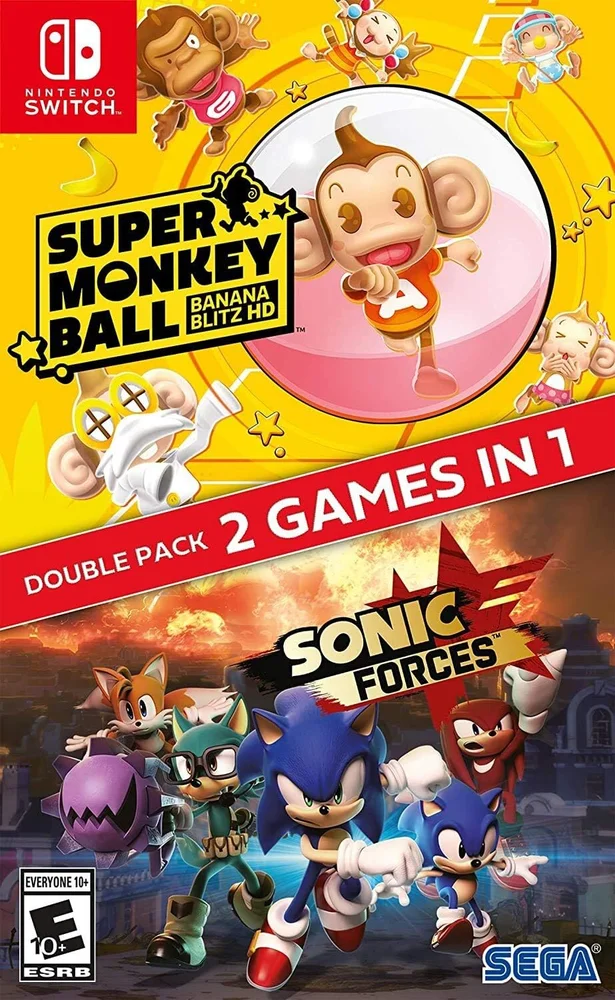 Jogo Sonic Forces, Super Monkey Ball Banana Blitz Hd Double Pack - Switch
