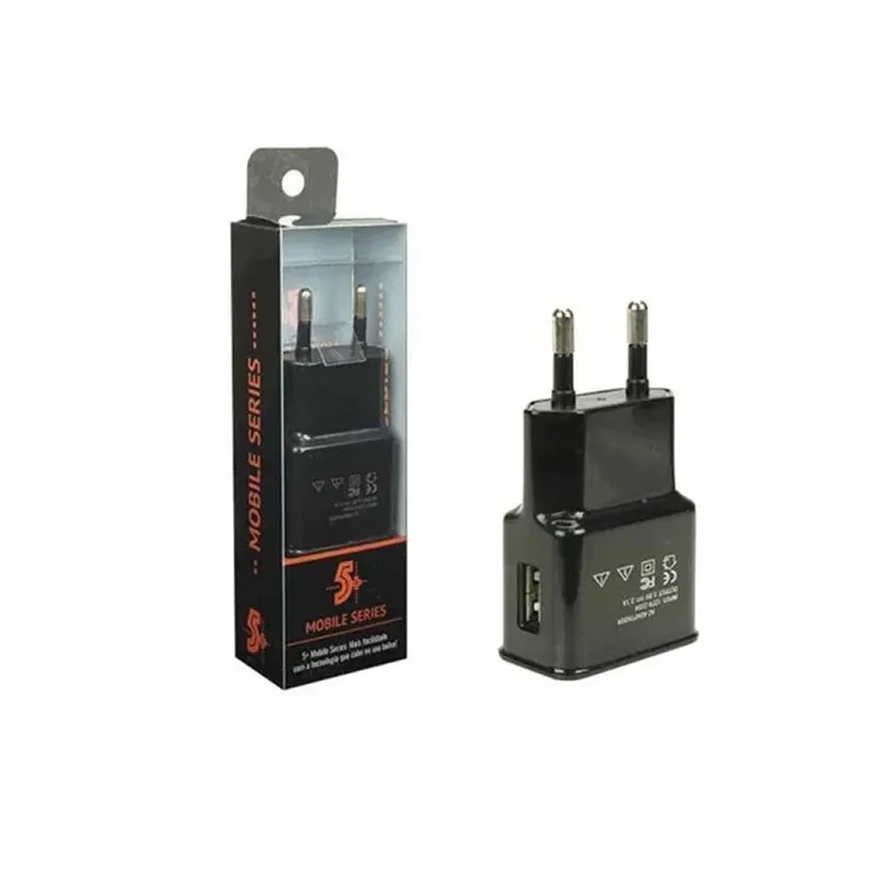 Fonte Carregador Tomada USB Mobile - 5v 2.1a - Preto