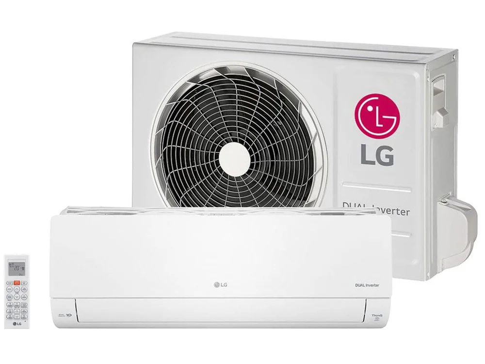 Ar Condicionado Split LG, Hi Wall, Inverter, Dual Voice, 18.000 Btu/h, Quente E Frio, 220 Volts - S4nw18kl31c.eb2gamz