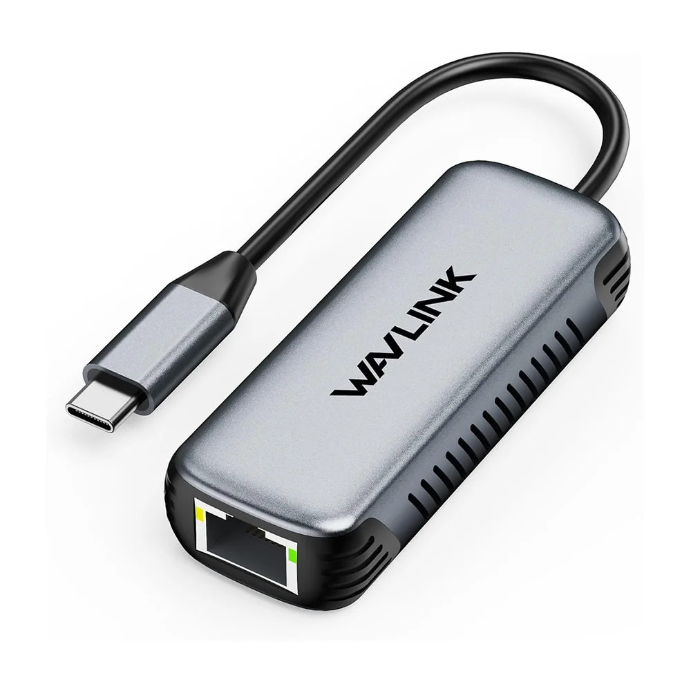 Adaptador De Rede Wavlink Usb A/c Pra Rj45 2.5gbps Preto
