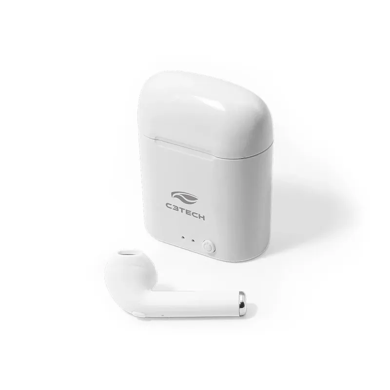 Fone De Ouvido C3tech Ep-tws-20wh Intra Auricular Bluetooth 5.0 Tws - Branco
