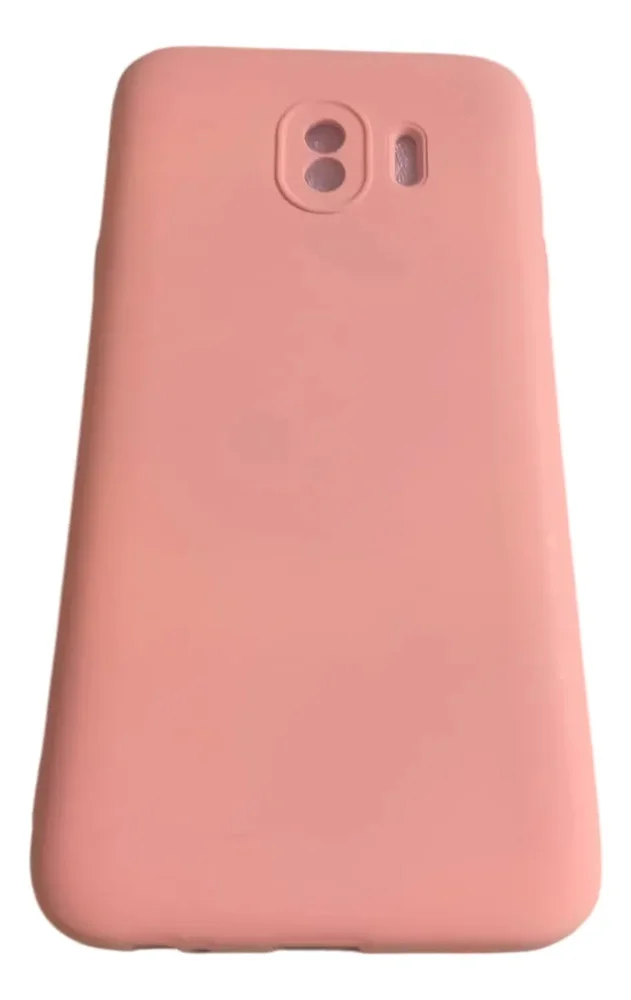 Capa Capinha Samsung J4 Silicone Aveludado Rosa Lisa