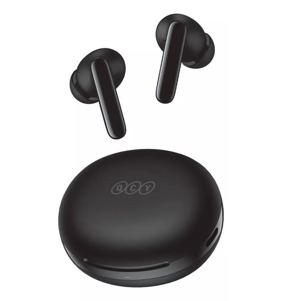 Fone De Ouvido Sem Fio Qcy T13 Anc2, Luz LED, Cancelamento De Ruído, Preto