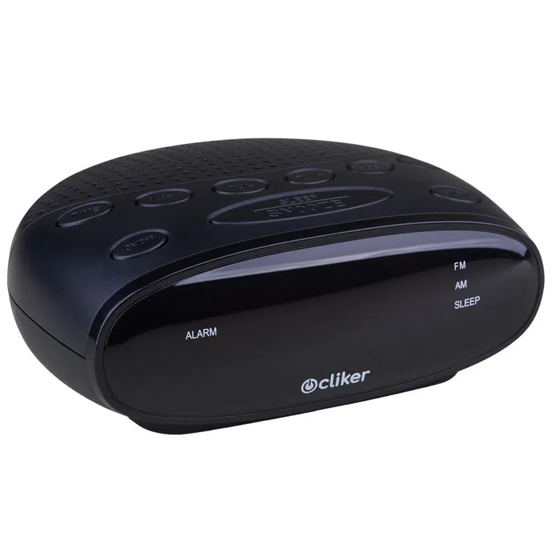 Rádio Relógio Digital Vision Cliker Com Alarme E Display Rádio Relógio Vision Cliker - Preto