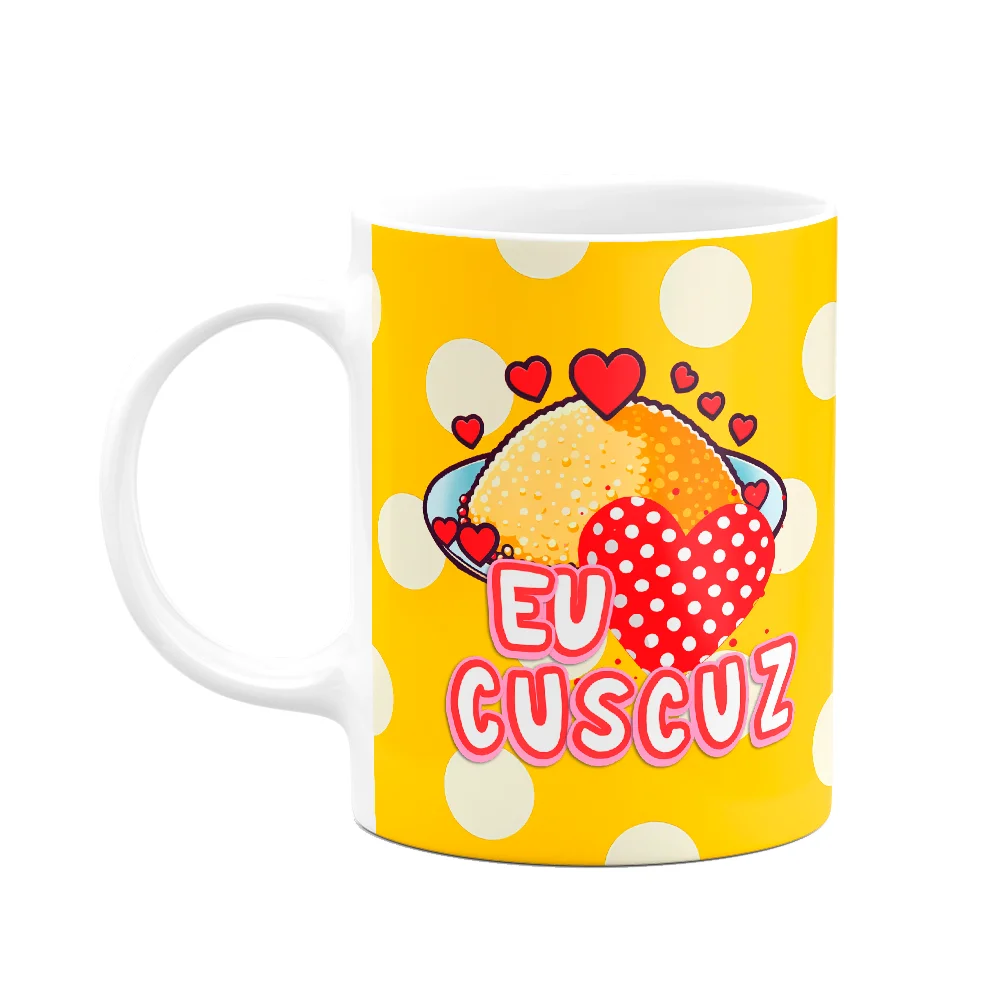 Caneca Nordestina - I Love Cuscuz - 325ml