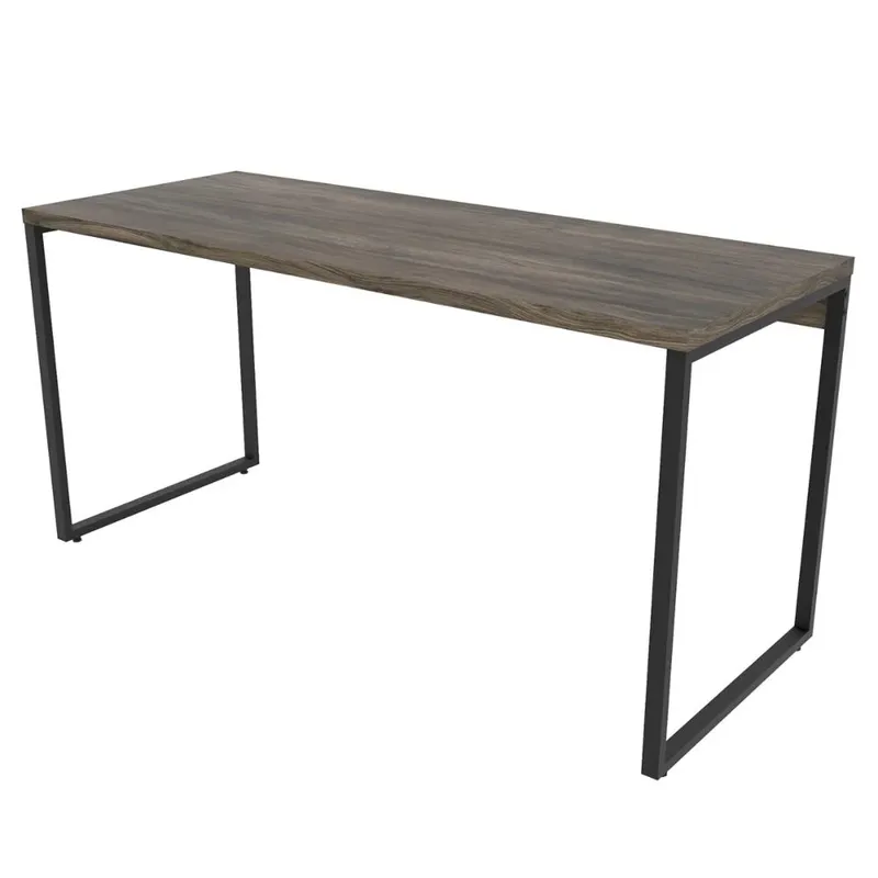 Escrivaninha Trevalla Kuadra Me150e10 Industrial 150cm Carvalho Dark