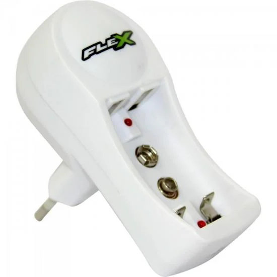 Carregador De Pilha Aa/aaa Ebateria 9v Fxc11 Bivolt Flex