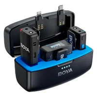 Sistema Microfone Lapela BoyaMic Dslr Android Ios Preto