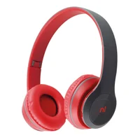 Fone De Ouvido Bluetooth Com Fm E Entrada Para Micro Sd Newlink Essence Hs117 Vermelho
