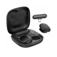 Microfone Lapela Wireless Gps Hrebos If-315 Sem Fio 120mah Preto