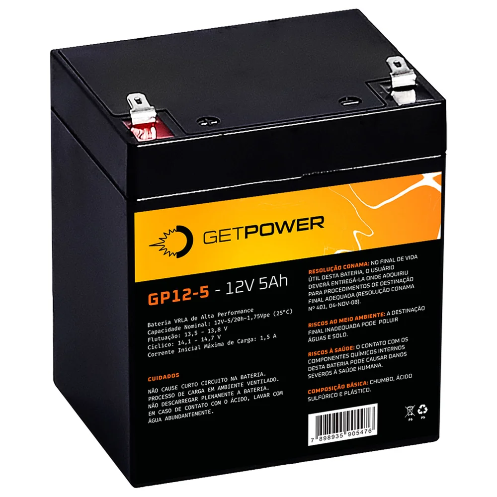 Bateria P/ Nobreak Getpower 12v 9ah - Gp12-9