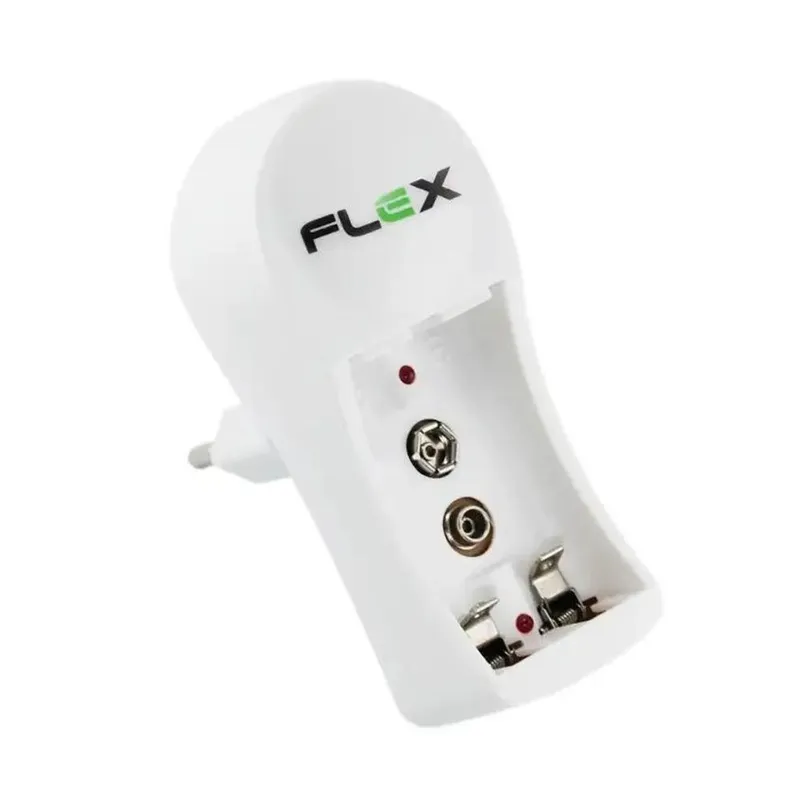 Carregador Flex Fx-c11 Aa/aaa/9v 2700mah Bivolt C/ 2 Pilha
