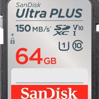 Sandisk - Cartão De Memória Ultra Plus 64gb Sdxc Uhs-i-sdsduwc-064g-an6in