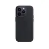 Capa Capinha Case Super Premium De Couro Sintético Magsafe Magnético Compatível Iphone 13 Pro Max - Preto