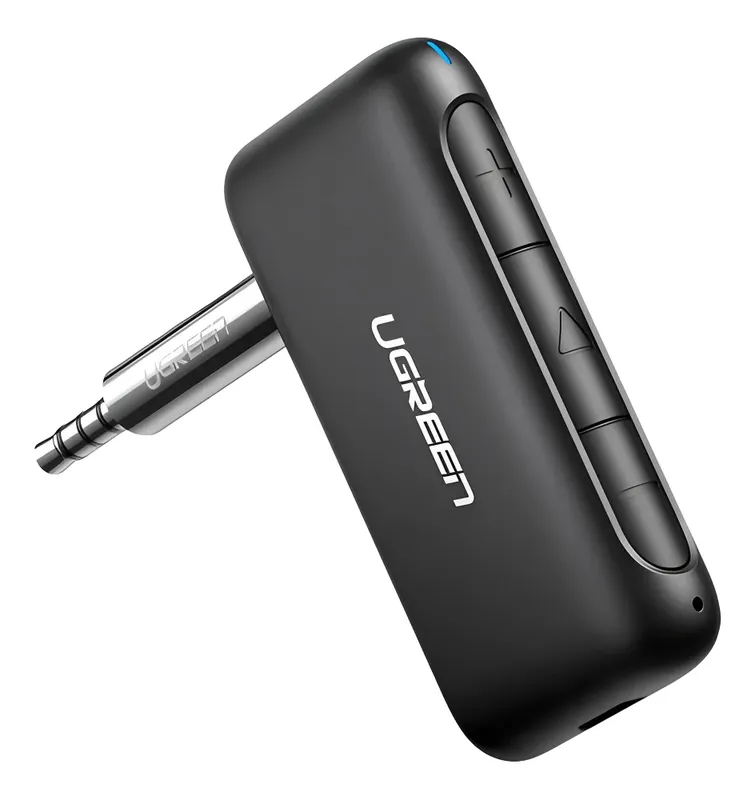 Receptor Áudio Ugreen, Bluetooth, 5.0 Conector 3.5mm P, Carro