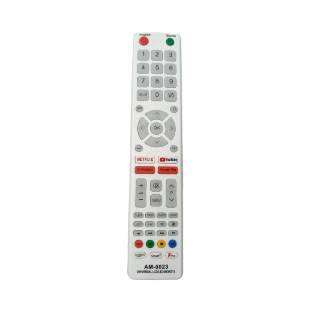 Controle Remoto Universal Tv Smart Lcd LED Com Botão Netflix, Youtube, Globoplay E Google Play Am-0023